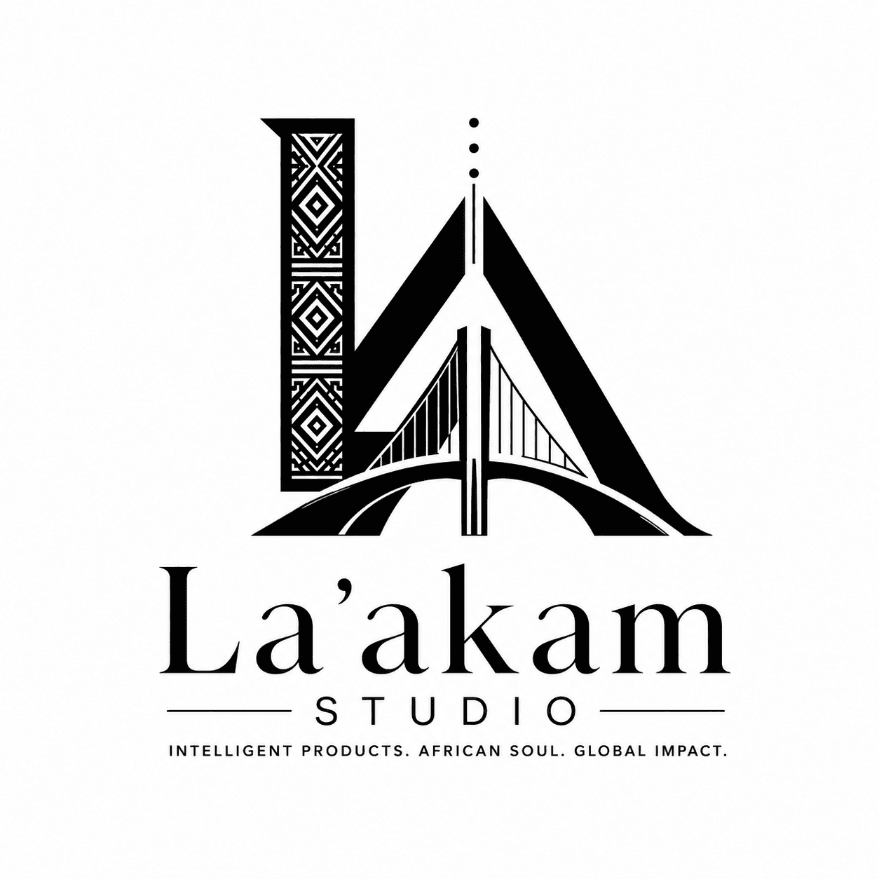 Logo monochrome La’akam Studio